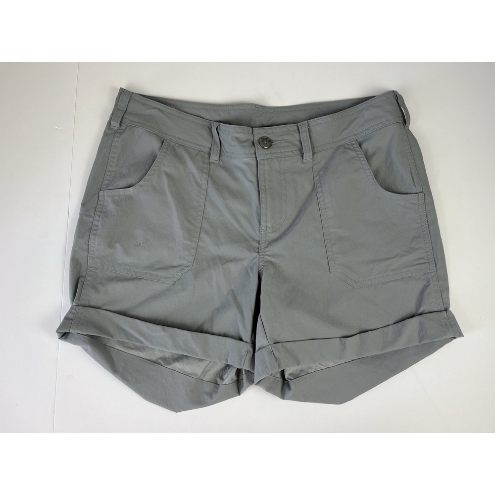 The North Face Women's Size 8 Mapleton Shorts Flax Gray Khaki Nylon Stretch